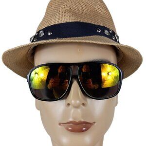 SHARKEYES RECTANGLAR BLACK MIRRORED  SUNGLASSES  NSPORT2